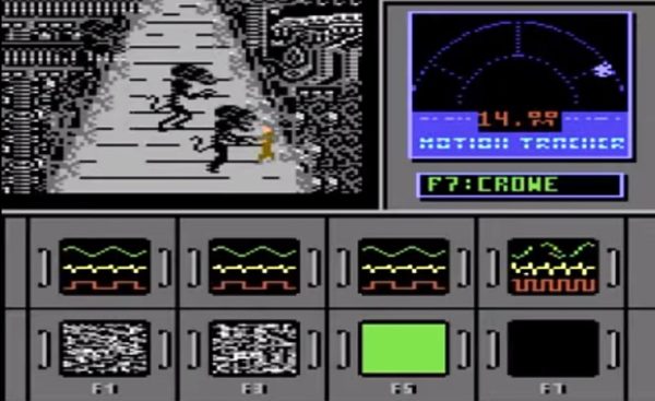 Commodore64『ALIENS: The Computer Game』/Activision ※ちなみに翌1987年には同じタイトルの別作品がリリースされているが、こちらは非常に出来の悪いゲームとして有名。筆者は未プレイ。