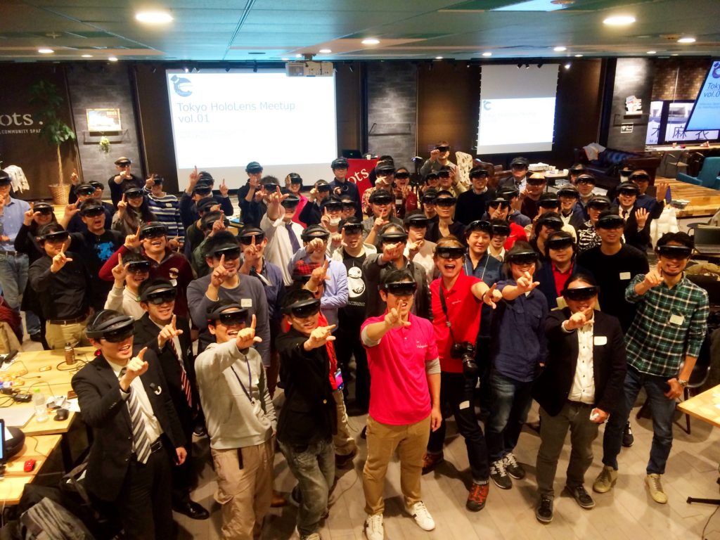 渋谷の一室にHoloLens80台が大集結！ 仮想空間を共有できるシェアリング機能にゲームの未来を見た_002