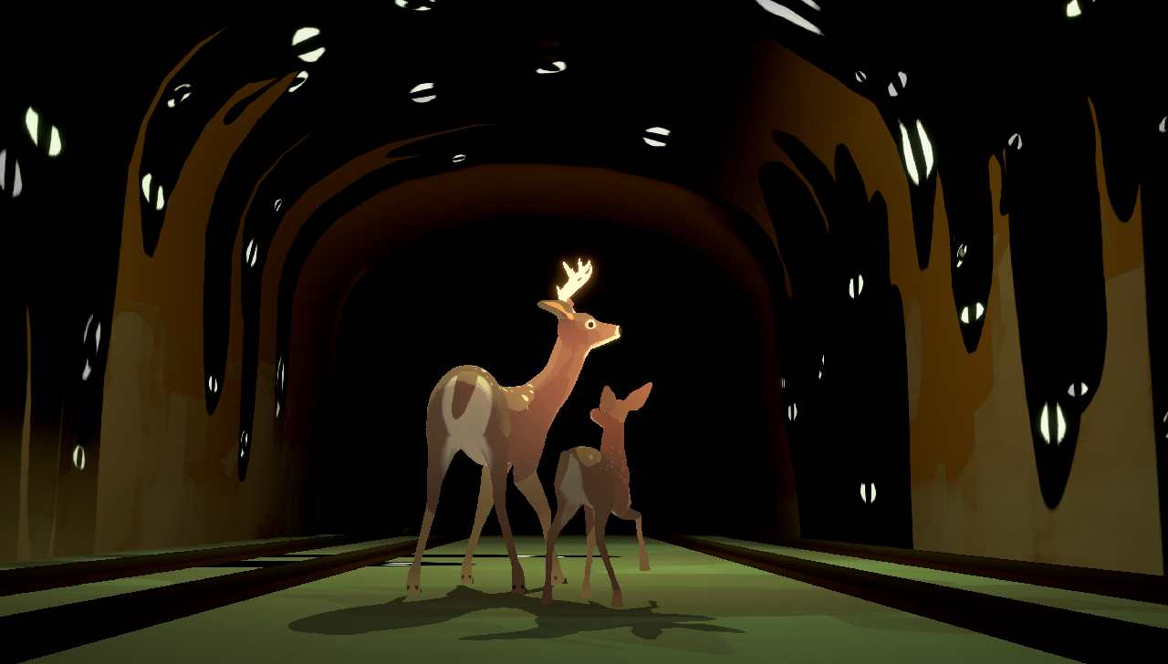 2匹の鹿が文明崩壊後の世界を行く『Way to the Woods』が正式発表。「千と千尋の神隠し」「もののけ姫」などから色濃い影響受ける_002