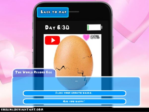 なんの変哲もない卵とツイッターやインスタを通じて恋愛するゲーム『World Record Egg』公開。いいねとリツイートを繰り返して仲良くなろう_003