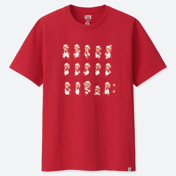 ユニクロより『スーパーマリオ』のTシャツが4月1日発売。ドット絵を活かしたレトロ＆キュートなデザインが特徴_002