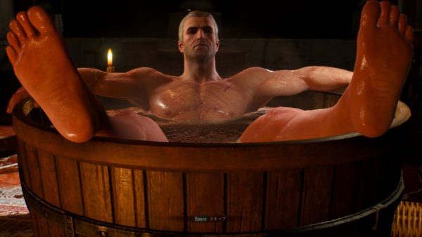 『The Witcher 3』の印象的なオープニングシーンより「ゲラルトの入浴シーン」がフィギュア化。CD PROJECT REDのエイプリルフール企画が現実に_003