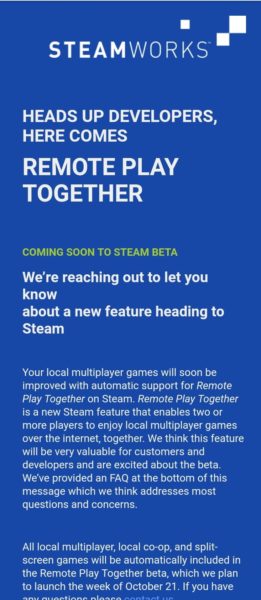 Steamでオン非対応の対戦・協力モードがオンラインで楽しめるように？ Valveが新機能「Steam Remote Play Together」のベータテストを実施へ_001