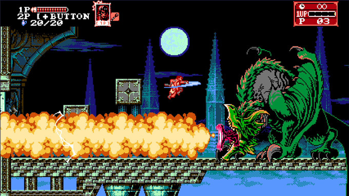 『Bloodstained: Curse of the Moon 2』発表。斬月やドミニク、ふたりの新キャラクターをくわえた主人公チームがモンスターはびこる悪魔の城に挑む_001