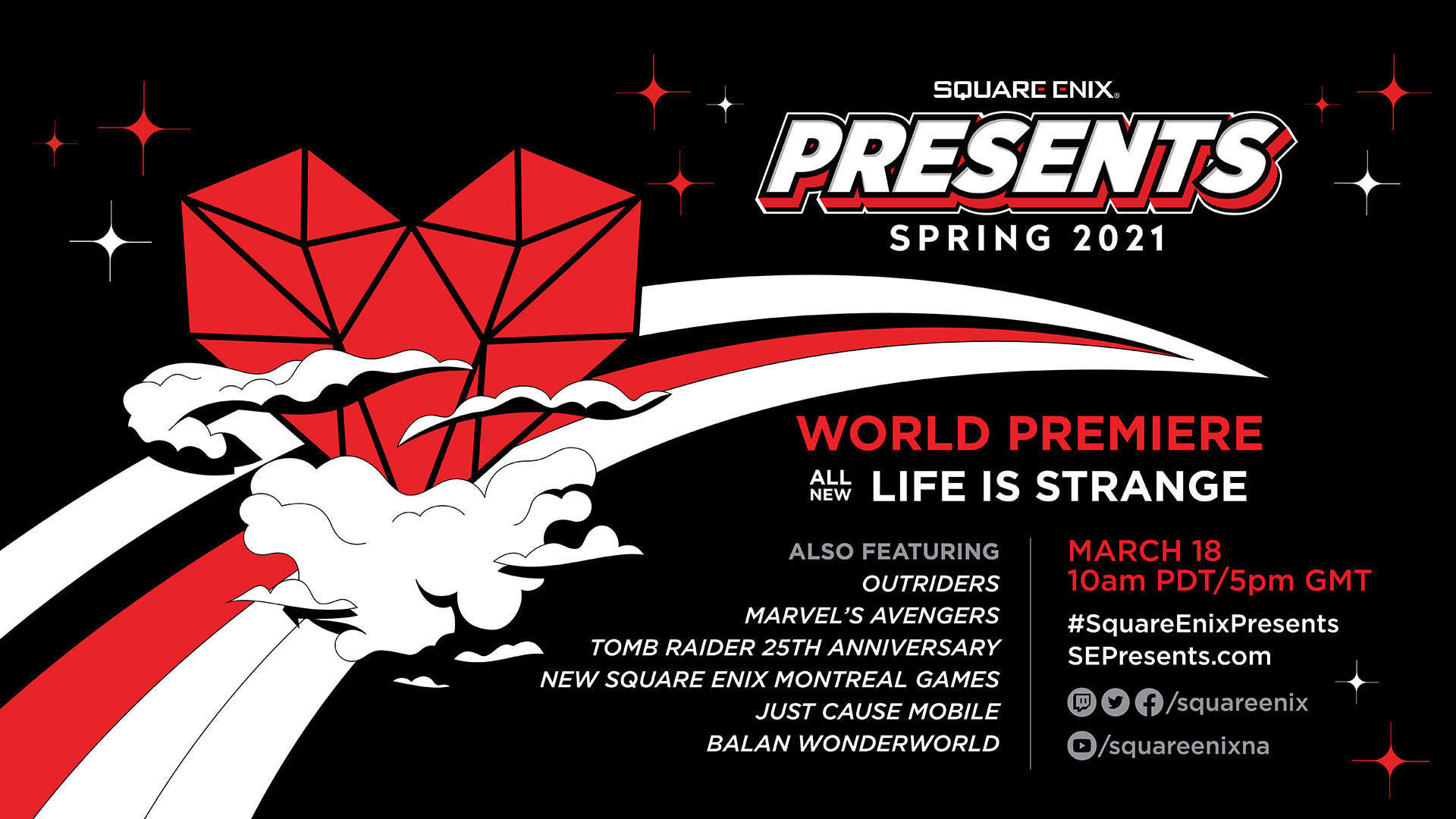 日本時間3月19日深夜2:00にスクエニの新情報を発表するプログラム「SQUARE ENIX PRESENTS」が配信決定。『Life is Strange』の新作や『Outriders』に関する発表が予告_001