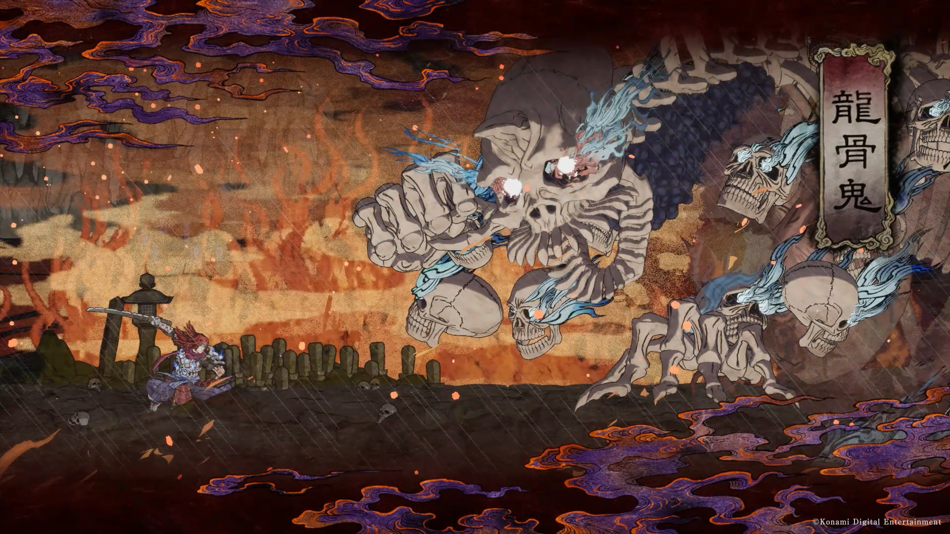 コナミが2Dアクション『GetsuFumaDen: Undying Moon』を発表。ファミコンで発売された『月風魔伝』の流れをくむ、浮世絵風のアートスタイルが美しいローグライトゲーム_002