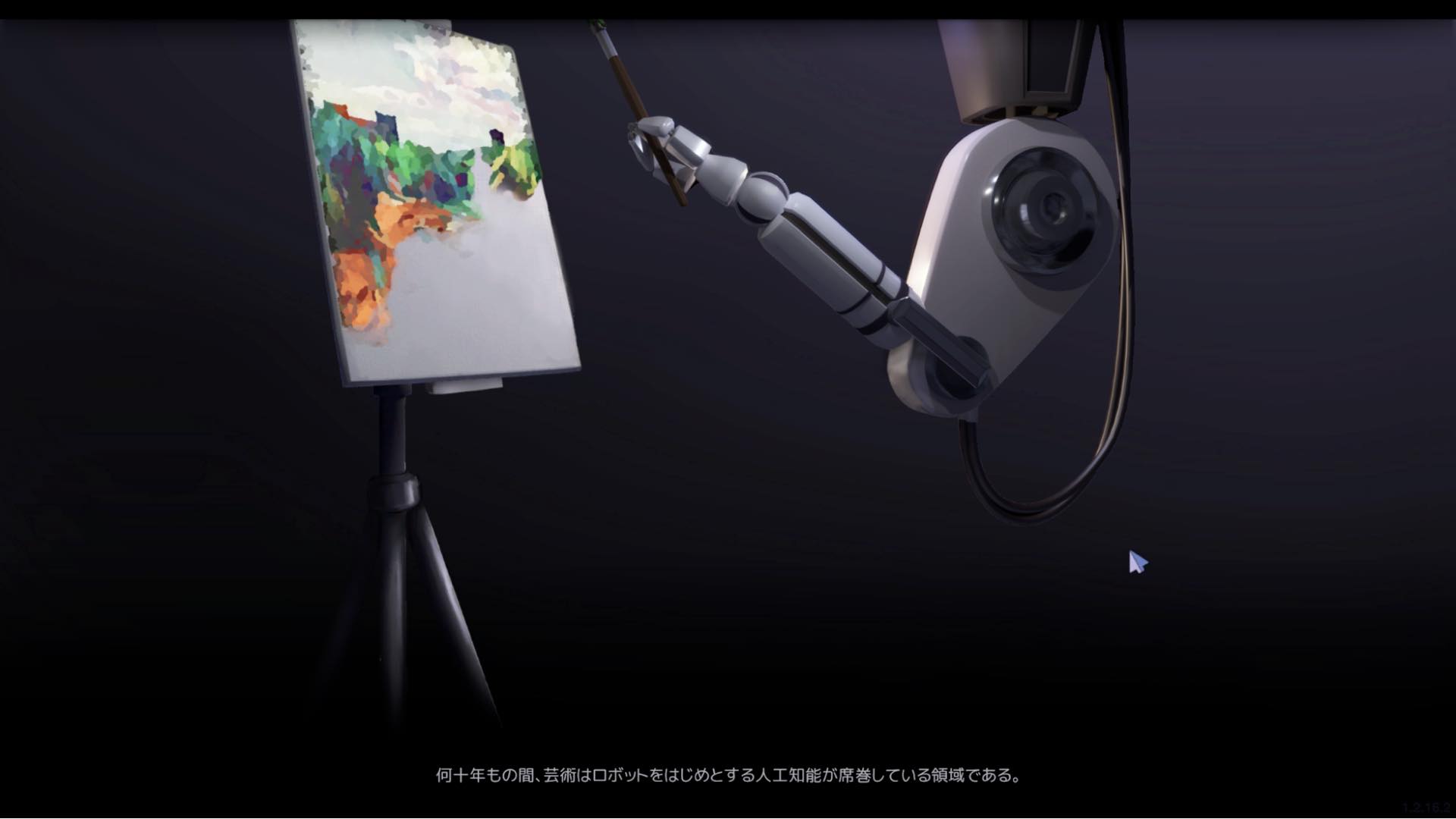 ほんとに絵を描いてお金を稼ぐアーティストシミュレーション『SuchArt』の無料体験版が日本語対応。AIが美術界をリードするようになった未来で、ただひとりの人間アーティストとして活動する_003
