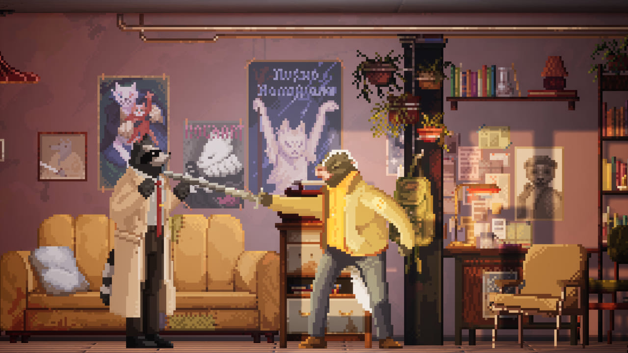 アライグマ探偵がディストピアを歩むミステリーアドベンチャーゲーム『Backbone』の新作が2022年に発売決定。ピクセルアートに3D効果を重ねた独特の視覚効果が魅力の作品_001