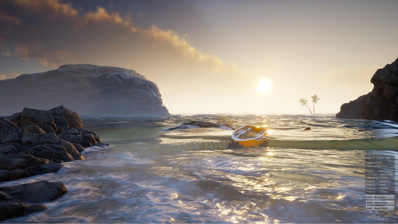 Unreal Engineのアセット「Fluid Flux」で作られた海がリアルすぎると話題に01