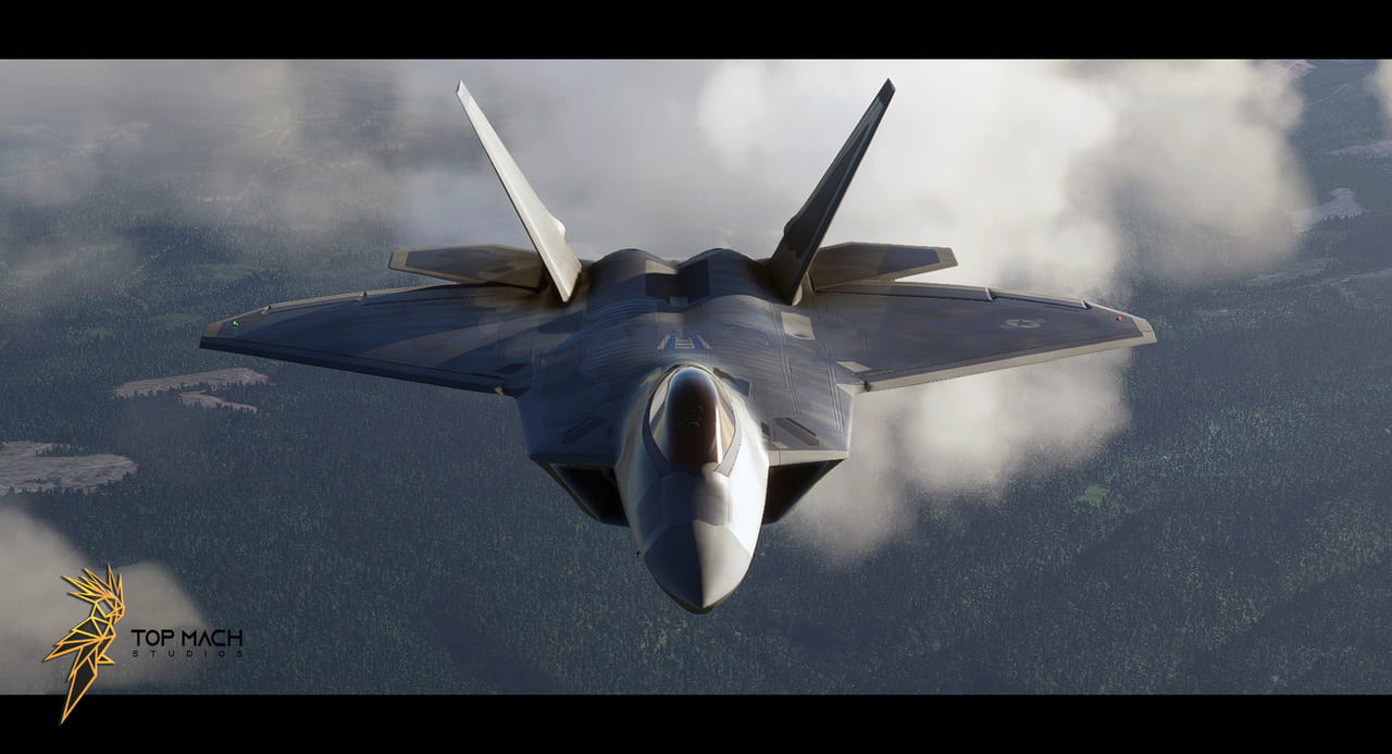 ステルス戦闘機「F-22 ラプター」が『Microsoft Flight Simulator