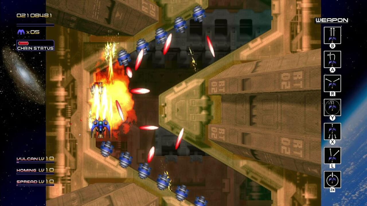 8つの武器とふたつのボーナスを使いこなすシューティングゲーム『レイディアント シルバーガン』のNintendo Switch版が突如リリース。1998年発売の作品がよみがえる_003