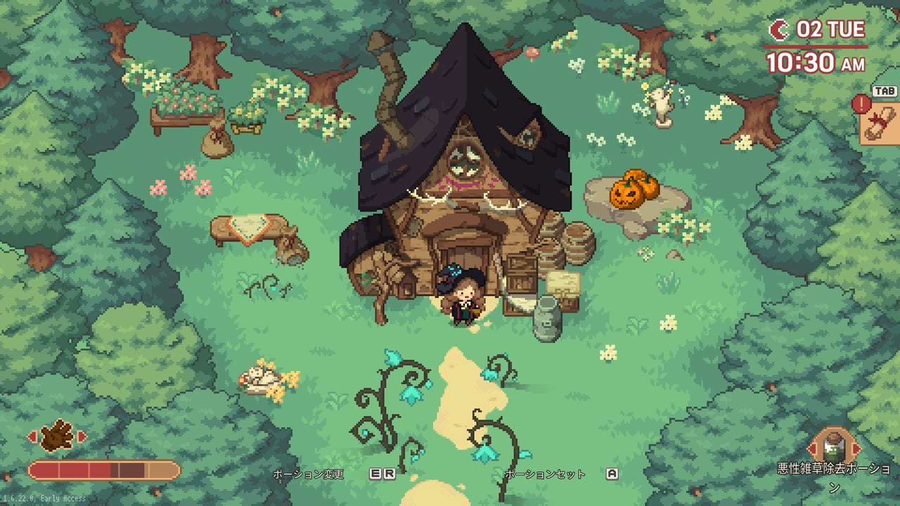 小さな魔女の日常と成長を描くスローライフシミュレーションゲーム『Little Witch in the Woods』が日本語対応_001