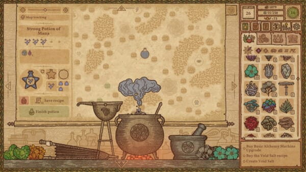 中世の写本や医学書に影響を受けた錬金術師シミュレーターゲーム『Potion Craft』の完全版がリリース_001