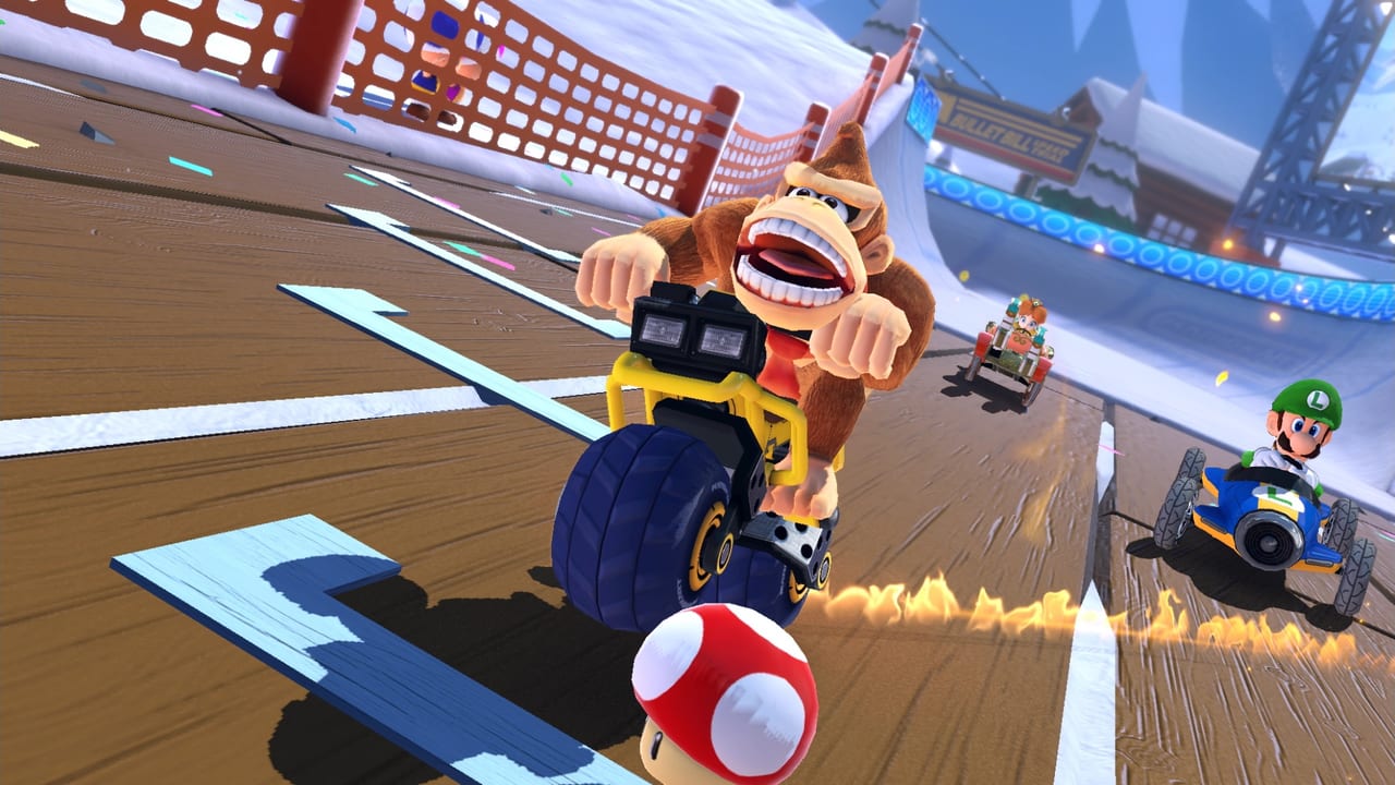 『マリオカート８ デラックス コース追加パス』第4弾では「DS マリオサーキット」や「Wii DKスノーボードクロス」など8つの人気コースが登場。新登場キャラは9色から選べるキャサリンに_009