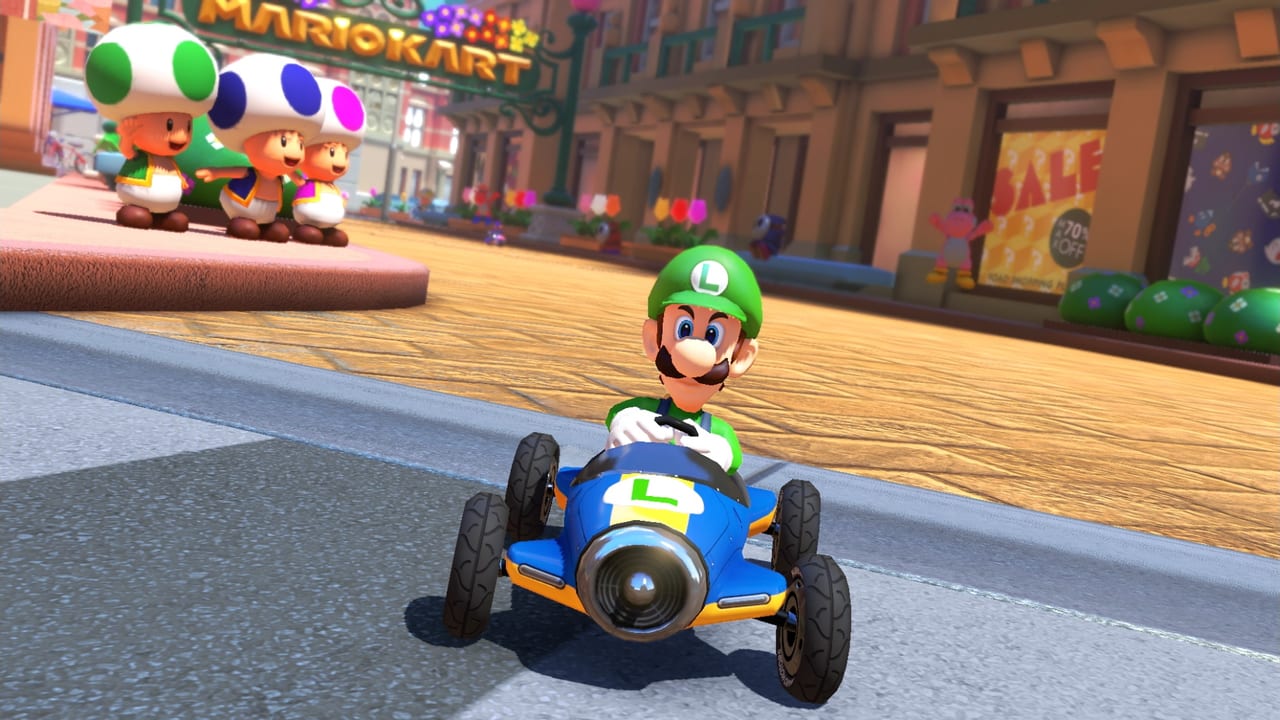 『マリオカート８ デラックス コース追加パス』第4弾では「DS マリオサーキット」や「Wii DKスノーボードクロス」など8つの人気コースが登場。新登場キャラは9色から選べるキャサリンに_033