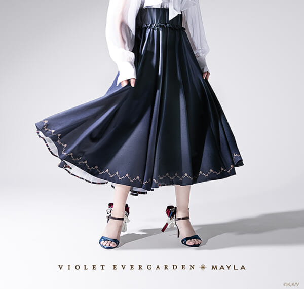 『ヴァイオレット・エヴァーガーデン』のスカートが発売。「MAYLA」コラボ第四弾_002