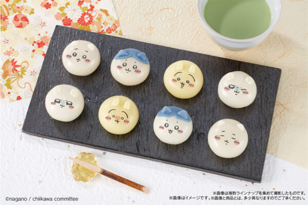 『ちいかわ』の和菓子「食べマスモッチ」がファミリーマートで発売決定。シークレット含む6種類の表情を楽しめる_002