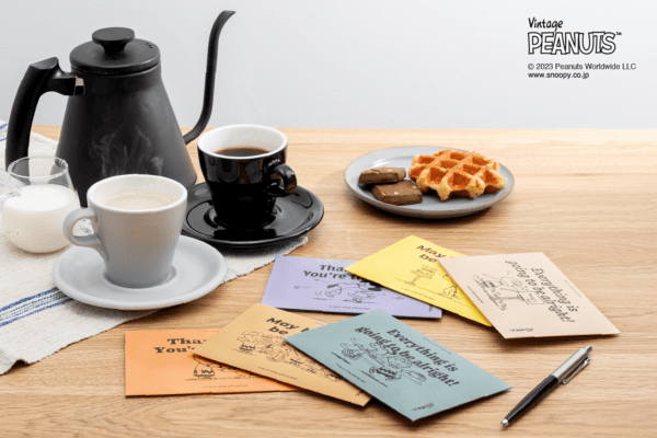 「PEANUTS coffee for greetings」メッセージ入りの封筒型コーヒーギフト
