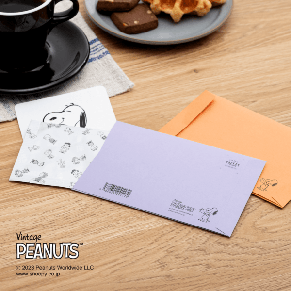 「PEANUTS coffee for greetings」メッセージ入りの封筒型コーヒーギフト
