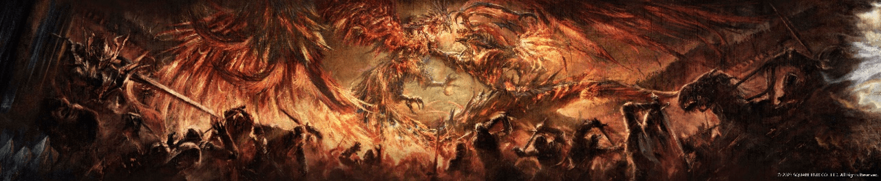 『FF16』“召喚獣合戦”の巨大絵画が渋谷・梅田に出現1