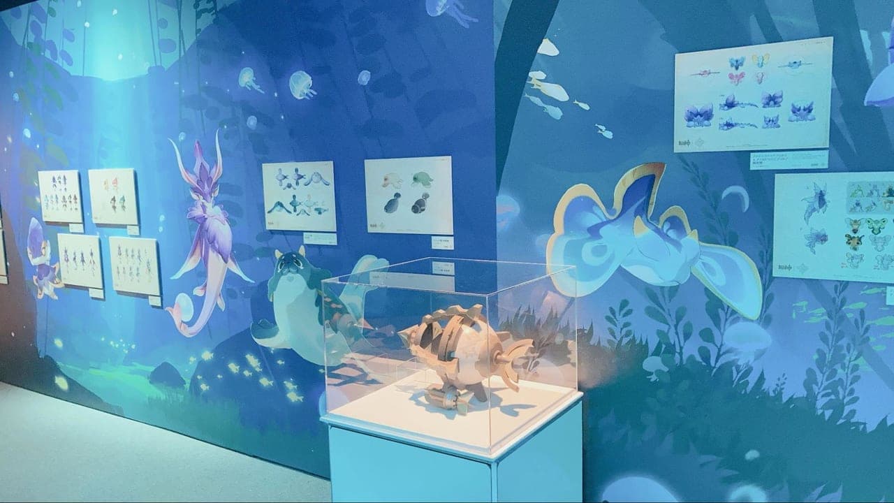 日本初の『原神』ゲームアート展覧会に行ってみたらバンバン設定資料出しててすごかった。キャラ原案から、未公開の幼少期設定まで展示してる！？_022