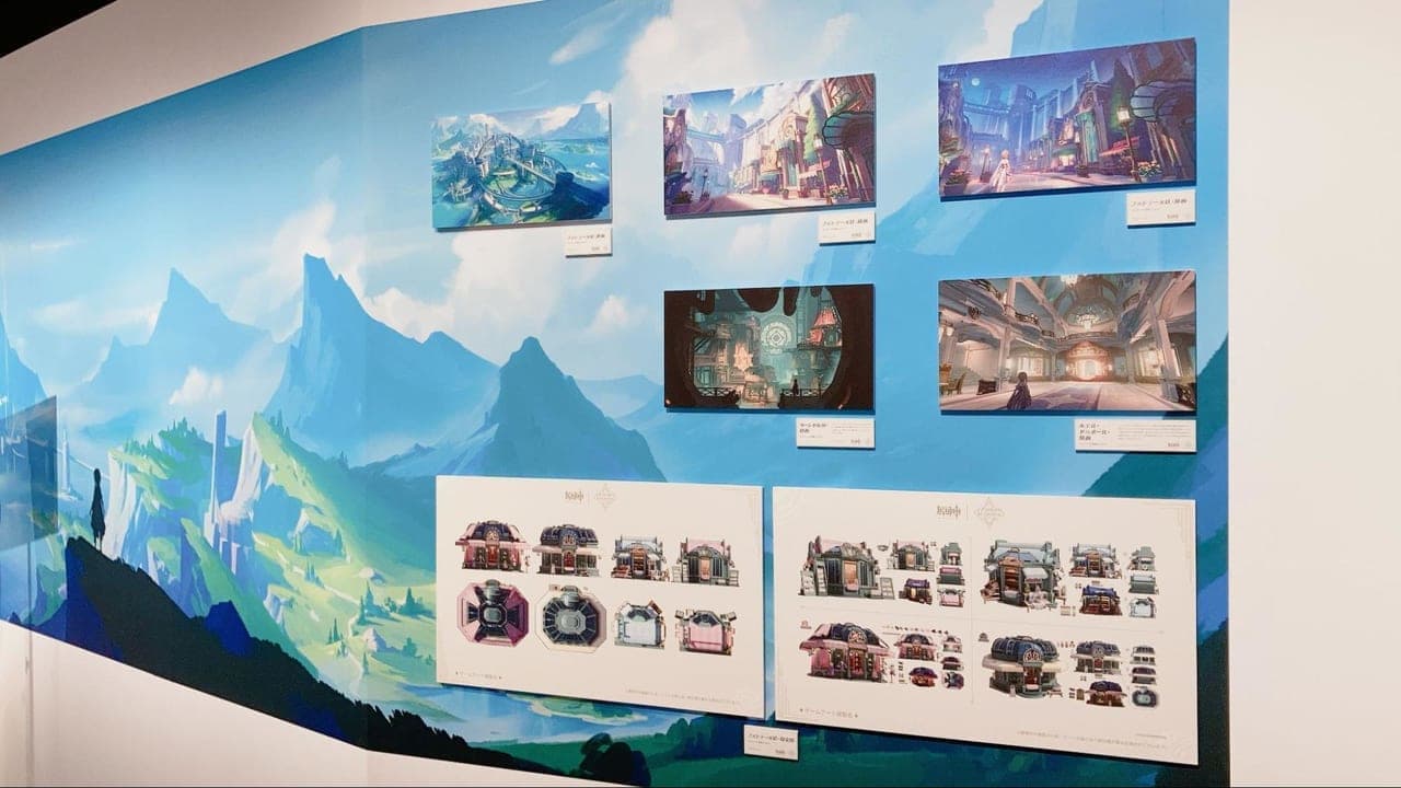 日本初の『原神』ゲームアート展覧会に行ってみたらバンバン設定資料出しててすごかった。キャラ原案から、未公開の幼少期設定まで展示してる！？_019