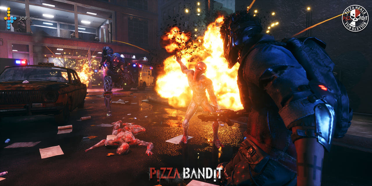 最大4人協力プレイシューティングゲーム『Pizza Bandit』発表_002
