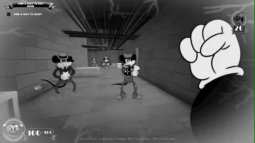 『Mouse』のゲームプレイ映像が公開。1930年代アニメ風ネズミFPS_006