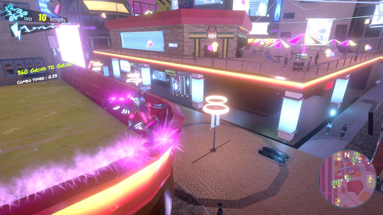 ネオンに輝く街中をスケートで駆け回れるオープンワールドアクションゲーム『Neon Tail（ネオンテール）』Steamに向けて発_001