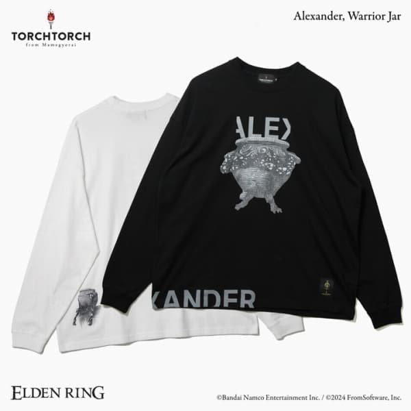 『エルデンリング』の「戦士の壷、アレキサンダー」と、『Bloodborne』の「教区長エミーリア」のTシャツが発売開始_001