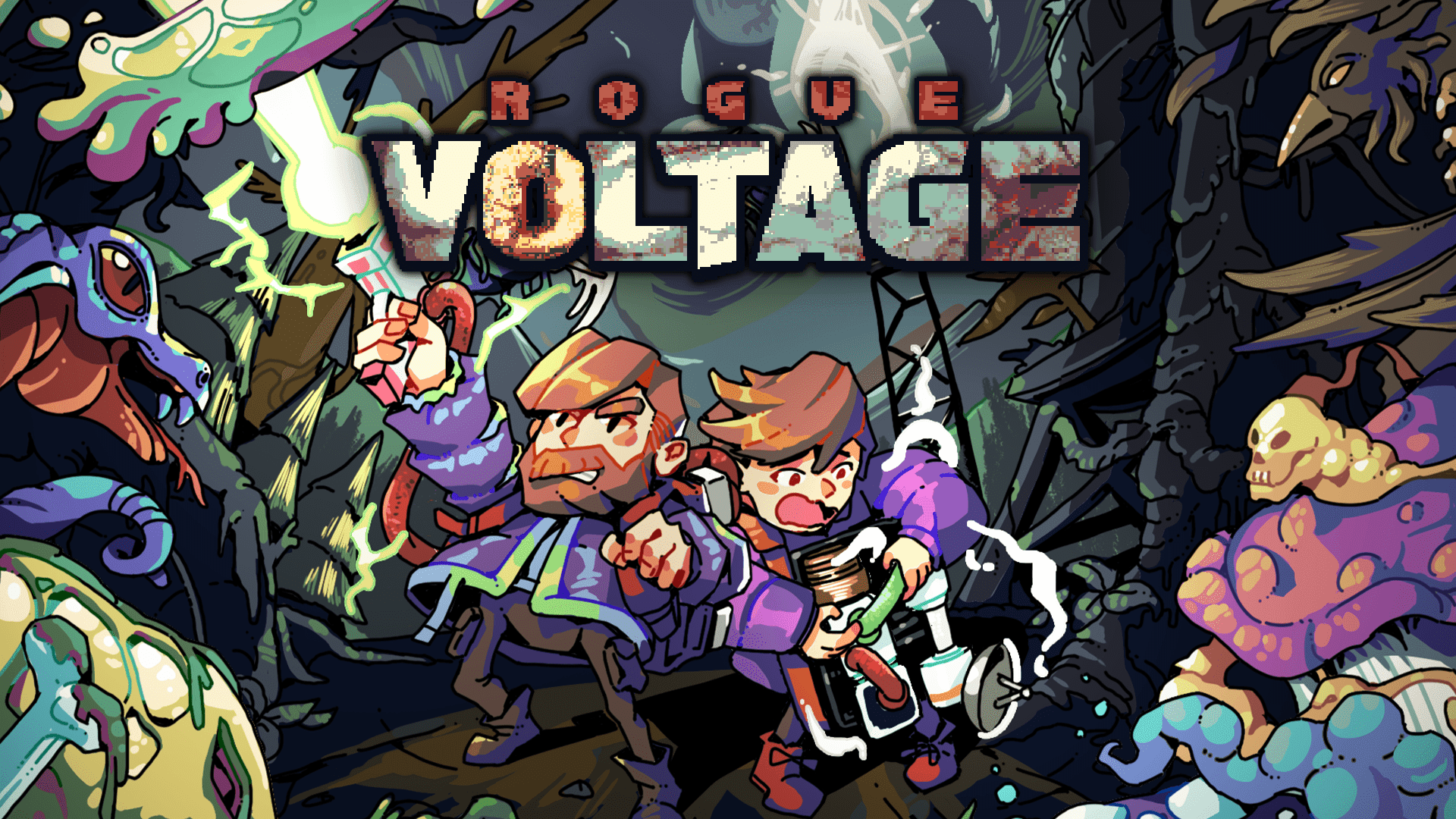 『Rogue Voltage』配信開始。モジュールに配線して連鎖反応で怪物をぶっ殺すローグライクゲーム_005