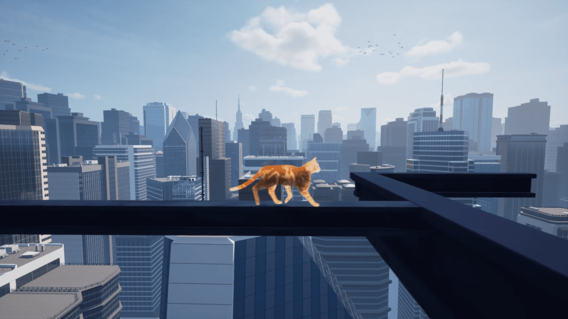 『Only Way is Down』開発中。猫がビルの屋上から地上を目指すゲーム_001