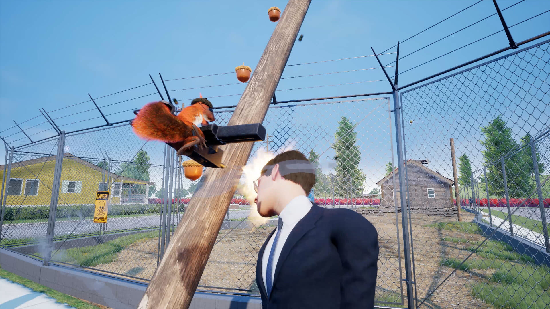 銃を持ったリスが黒服エージェントと戦うアクションゲーム『Squirrel with a Gun』が8月30日に発売決定_004