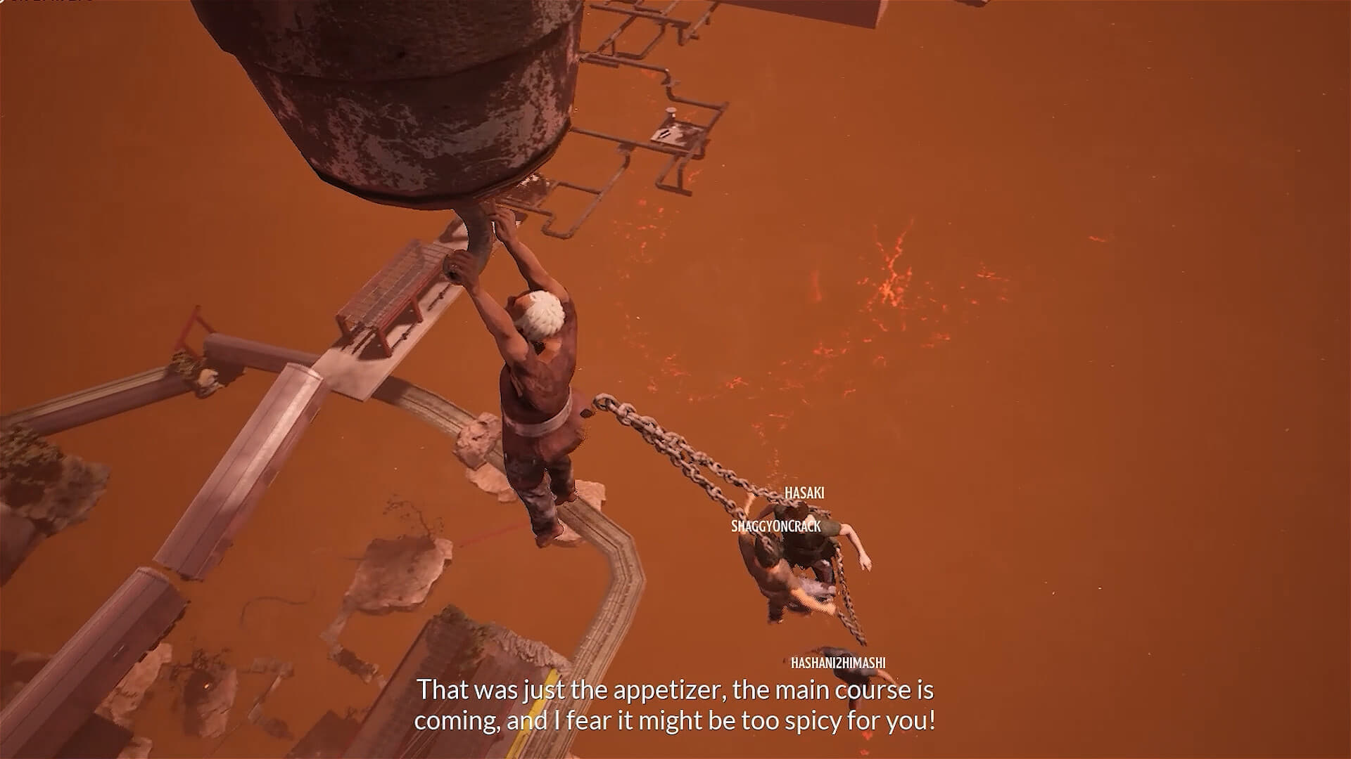 『Chained Together』のSteam同時接続者数が8万人を突破。鎖で繋がれたプレイヤーたちが地獄のアスレチックを攻略_001