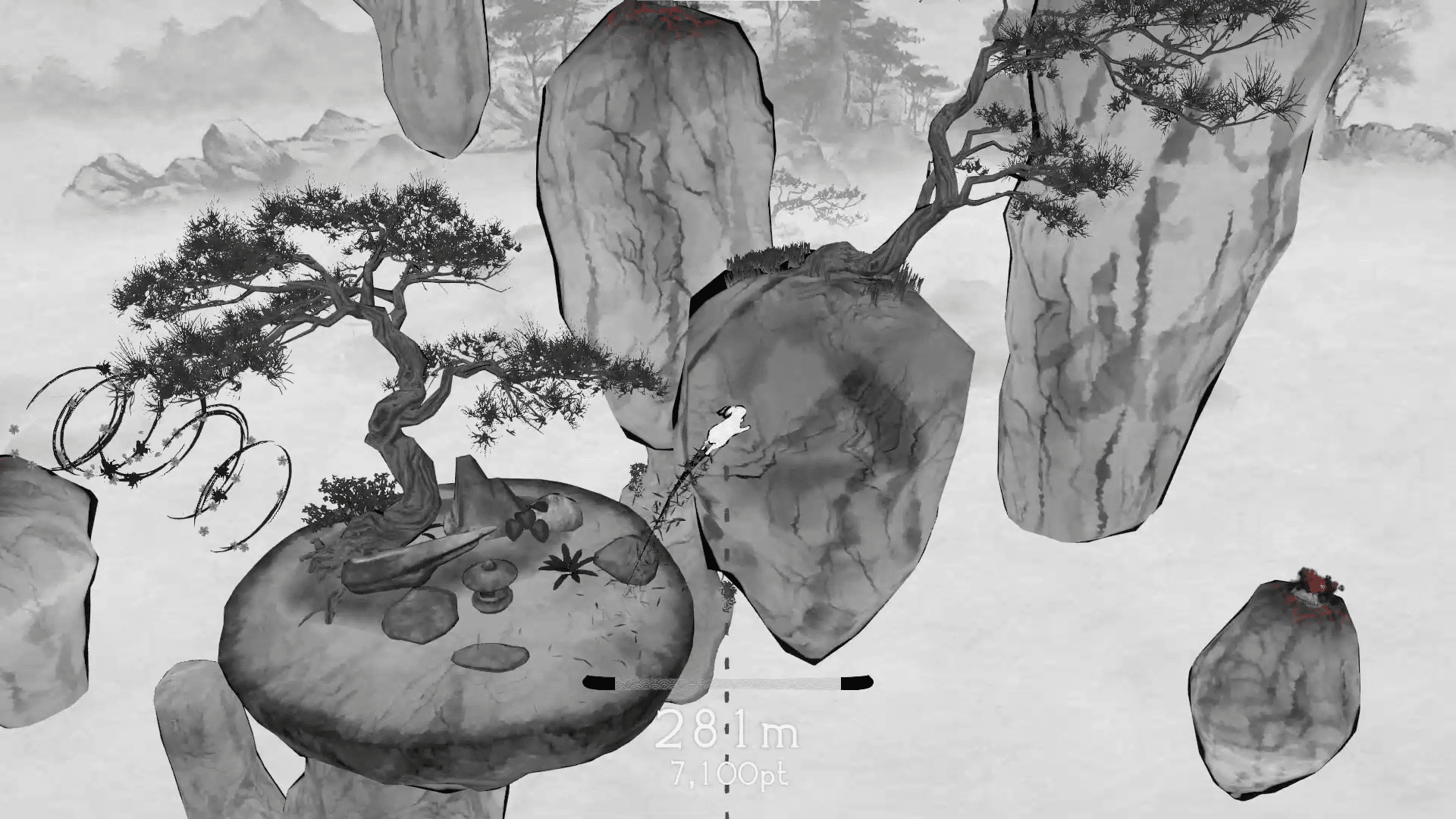 水墨画世界をゆっくりと昇るリラックス禅アクションゲーム『TENSEI』がNintendo Switch/PS5/Xbox/iOS_009