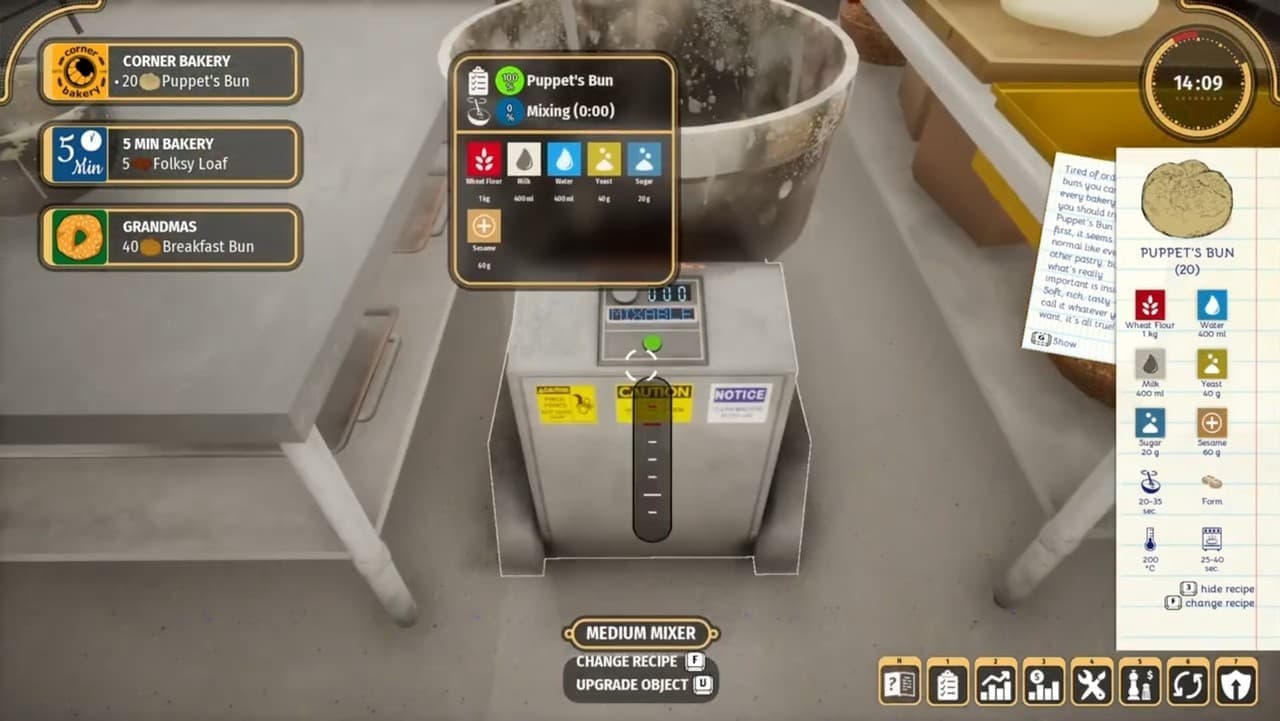 パン工房シミュレーションゲーム『Bakery Simulator』がSteamにて91%オフの162円に_007